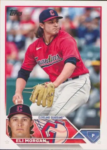 2023 Topps #223 Eli Morgan NM-MT Guardians ID:58628 - Baseball Card Single