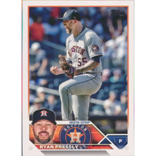 2023 Topps #228 Ryan Pressly NM-MT Houston Astros Baseball Card - Baseball Card Single