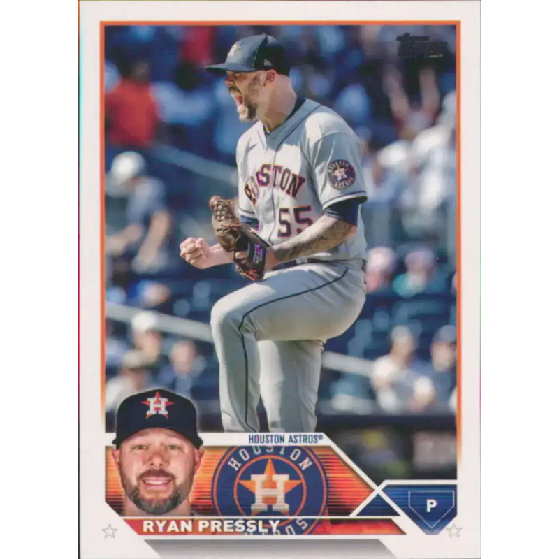 2023 Topps #228 Ryan Pressly NM-MT Houston Astros Baseball Card - Baseball Card Single