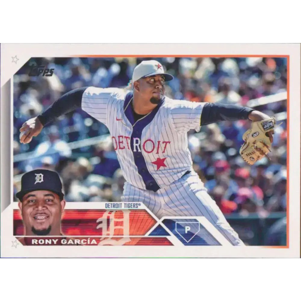 2023 Topps #231 Rony Garcia NM-MT Detroit Tigers Baseball Card - Baseball Card Single