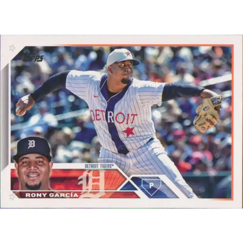 2023 Topps #231 Rony Garcia NM-MT Detroit Tigers Baseball Card - Baseball Card Single