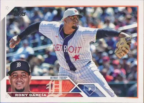 2023 Topps #231 Rony Garcia NM-MT Tigers ID:58919 - Baseball Card Single