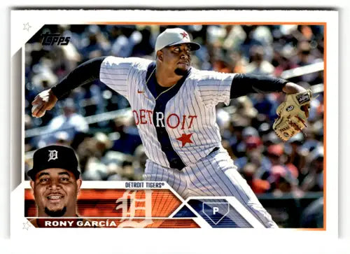 2023 Topps Rony Garcia baseball card with original gloss Tigers ID 49644