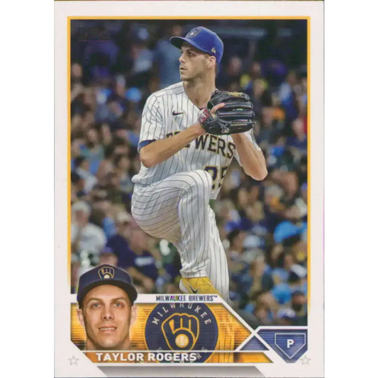 2023 Topps #233 Taylor Rogers NM-MT Milwaukee Brewers Baseball Card - Baseball Card Single