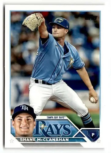 2023 Topps Shane McClanahan baseball card with original gloss displayed in product