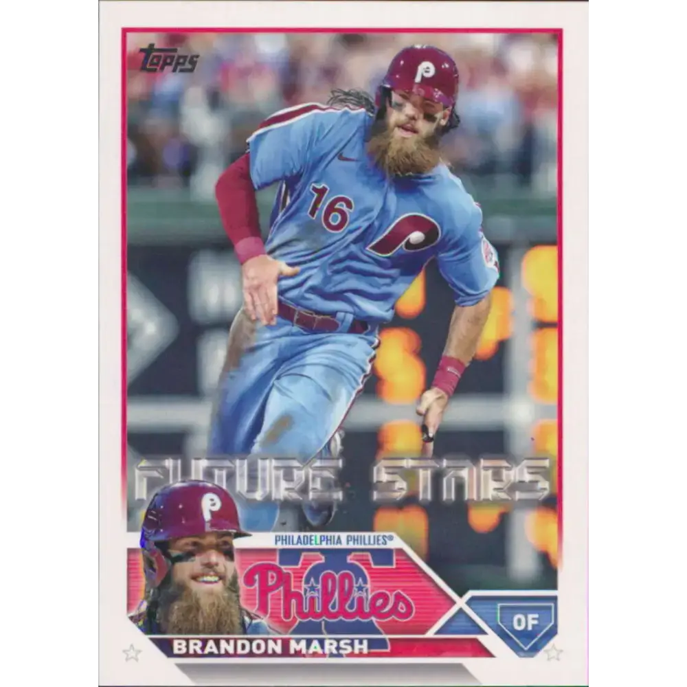 2023 Topps #237 Brandon Marsh NM-MT Philadelphia Phillies Baseball Card - Baseball Card Single