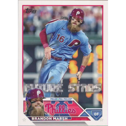 2023 Topps #237 Brandon Marsh NM-MT Philadelphia Phillies Baseball Card - Baseball Card Single