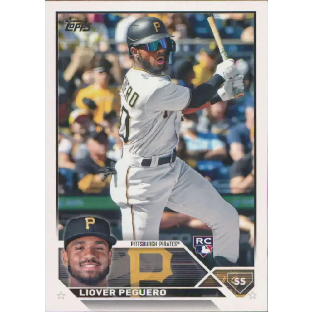 2023 Topps #238 Liover Peguero NM-MT RC Rookie Pittsburgh Pirates Baseball Card - Baseball Card Single