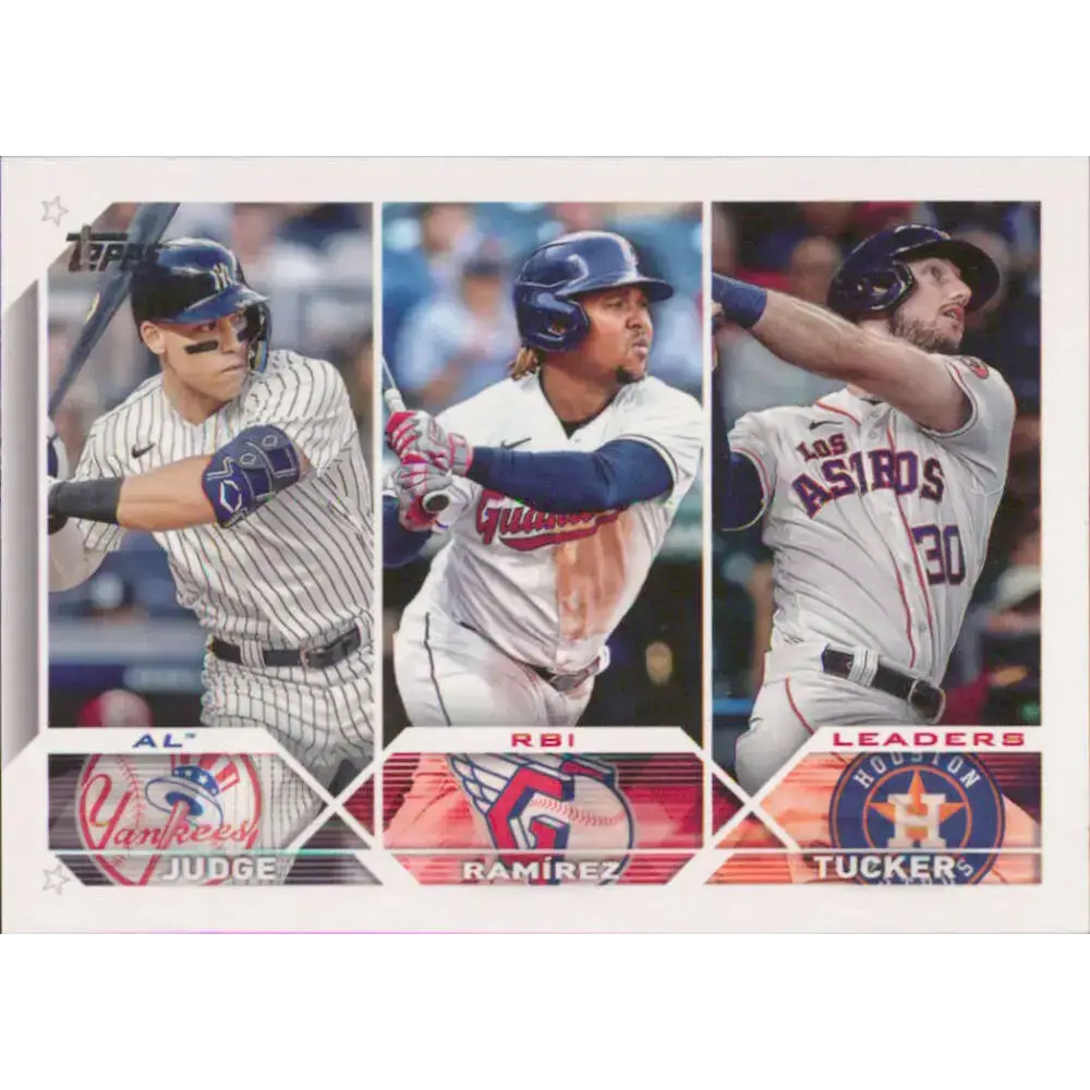2023 Topps #241 Kyle Tucker/Jose Ramirez/Aaron Judge NM-MT Baseball Card