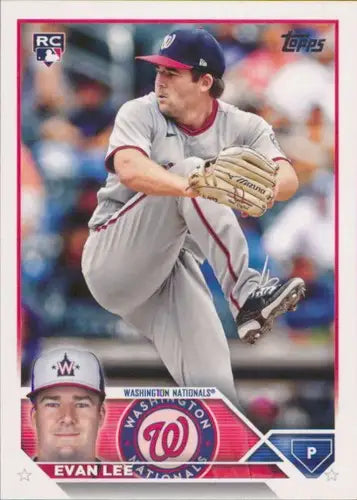 2023 Topps #243 Evan Lee NM-MT RC Rookie Nationals ID:58623 - Baseball Card Single
