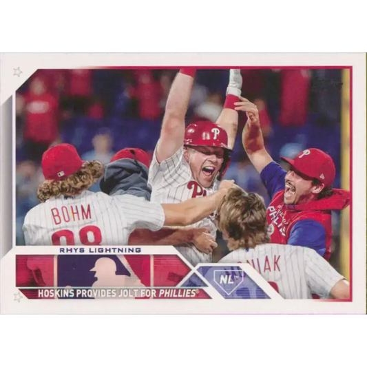 2023 Topps #248 Rhys Hoskins NM-MT Philadelphia Phillies Baseball Card - Baseball Card Single