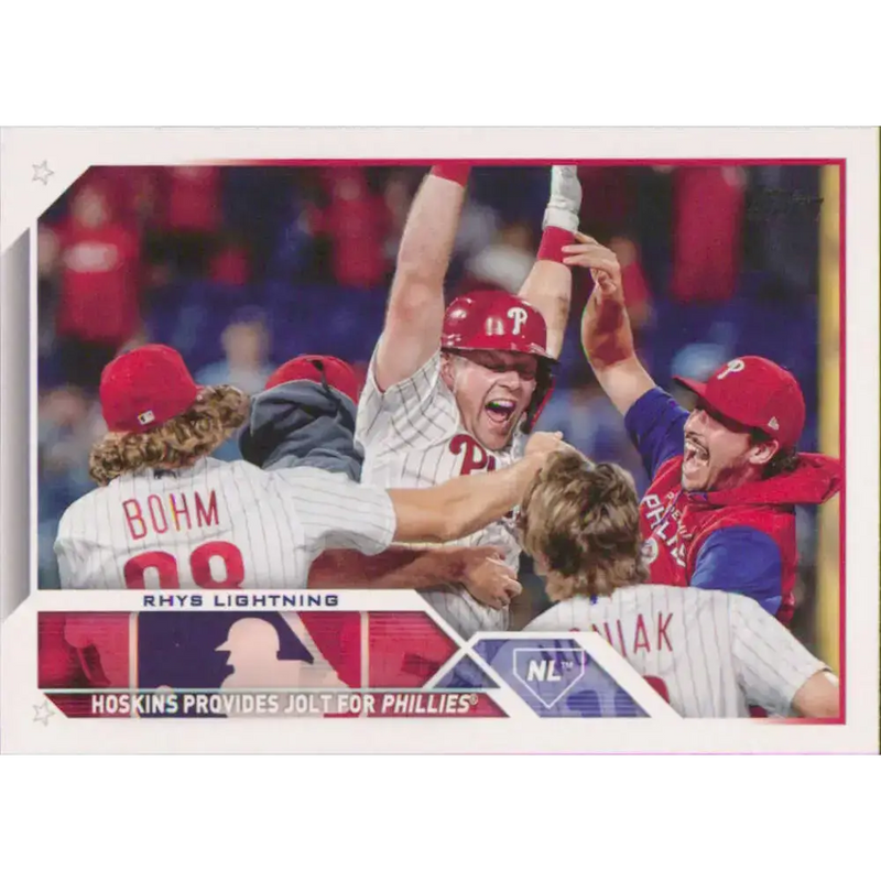 2023 Topps #248 Rhys Hoskins NM-MT Philadelphia Phillies Baseball Card - Baseball Card Single