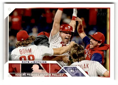 2023 Topps #248 Rhys Hoskins NM-MT Phillies ID:49502 - Baseball Card Single