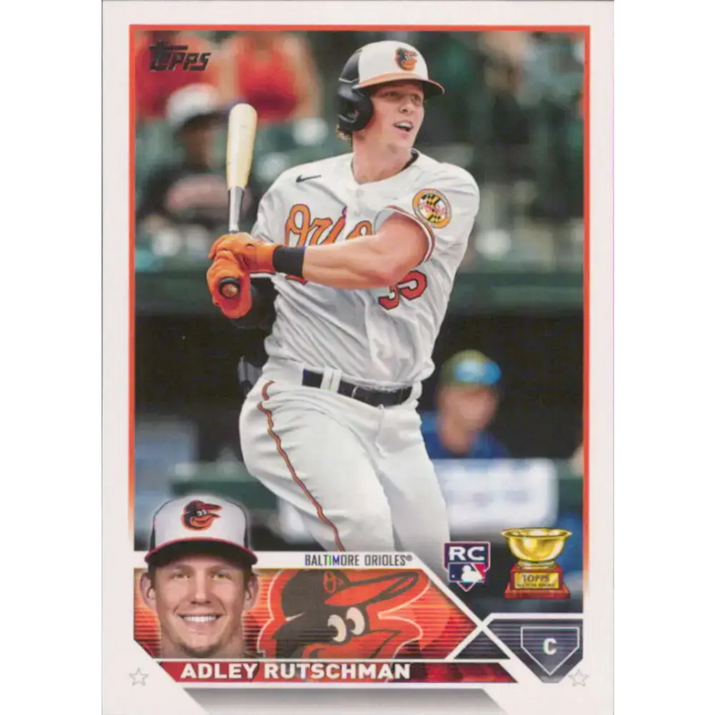 2023 Topps #250 Adley Rutschman NM-MT RC Rookie Baltimore Orioles Baseball Card - Baseball Card Single
