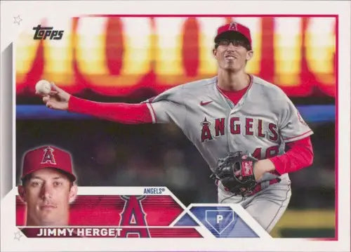 2023 Topps #254 Jimmy Herget NM-MT Angels ID:57961 - Baseball Card Single