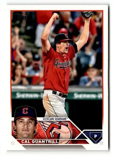 2023 Topps Cal Quantrill baseball card with original gloss featuring Cal Quantrill image