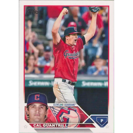 2023 Topps #255 Cal Quantrill NM-MT Cleveland Guardians Baseball Card - Baseball Card Single