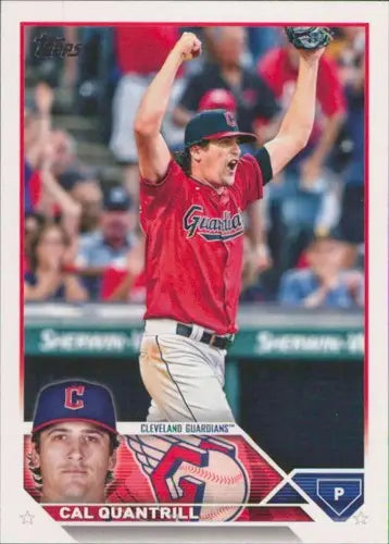 2023 Topps #255 Cal Quantrill NM-MT Guardians ID:50194 - Baseball Card Single