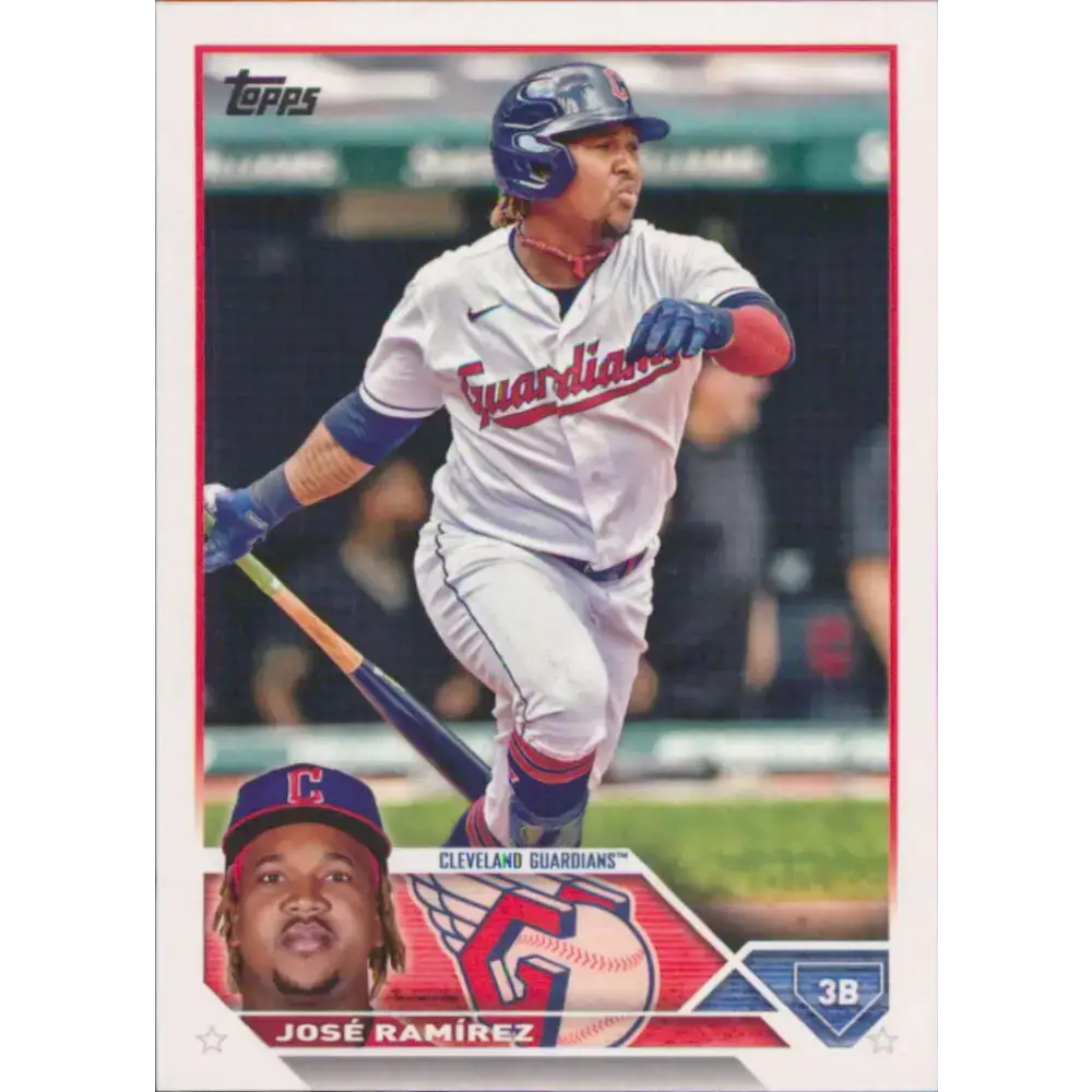 2023 Topps #256 Jose Ramirez NM-MT Cleveland Guardians Baseball Card - Baseball Card Single