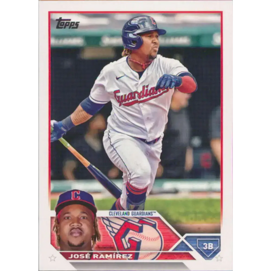 2023 Topps #256 Jose Ramirez NM-MT Cleveland Guardians Baseball Card - Baseball Card Single