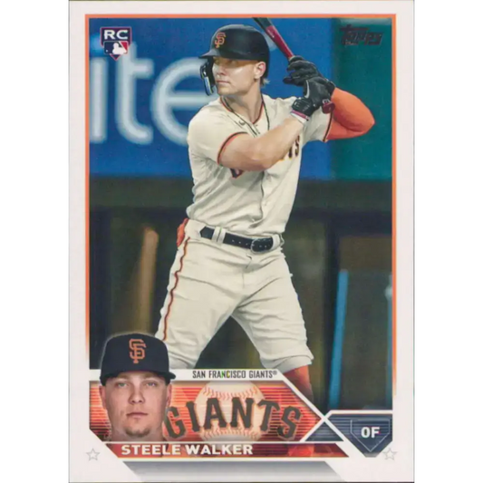 2023 Topps #264 Steele Walker NM-MT RC Rookie San Francisco Giants Baseball Card - Baseball Card Single