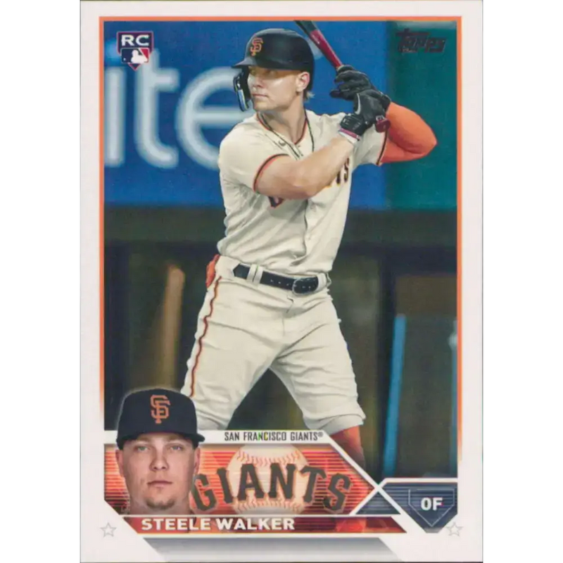 2023 Topps #264 Steele Walker NM-MT RC Rookie San Francisco Giants Baseball Card - Baseball Card Single
