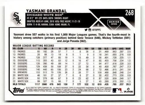 Yasmani Grandal baseball card with original gloss from 2023 Topps #268 Simply Sandoval
