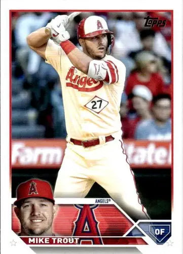 2023 Topps Mike Trout baseball card with original gloss NM-MT Angels ID:58038