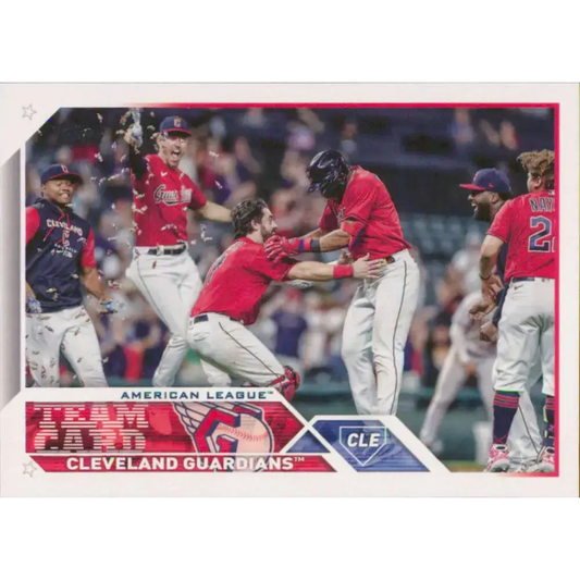 2023 Topps #271 Cleveland Guardians NM-MT Team Card Baseball Card - Baseball Card Single