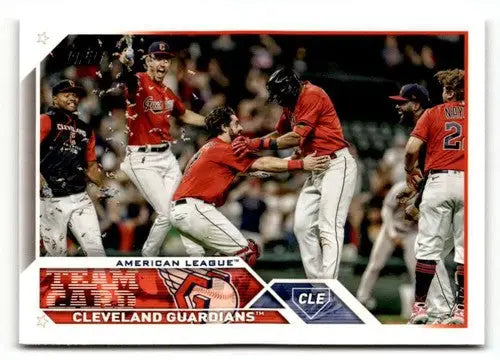 2023 Topps Cleveland Guardians baseball card featuring Simply Sandoval with original gloss