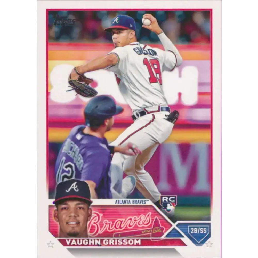 2023 Topps #275 Vaughn Grissom NM-MT RC Rookie Atlanta Braves Baseball Card - Baseball Card Single