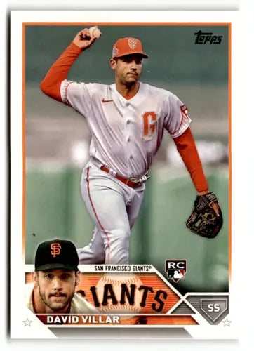 2023 Topps #277 David Villar NM-MT RC Rookie Giants ID:49540 - Baseball Card Single