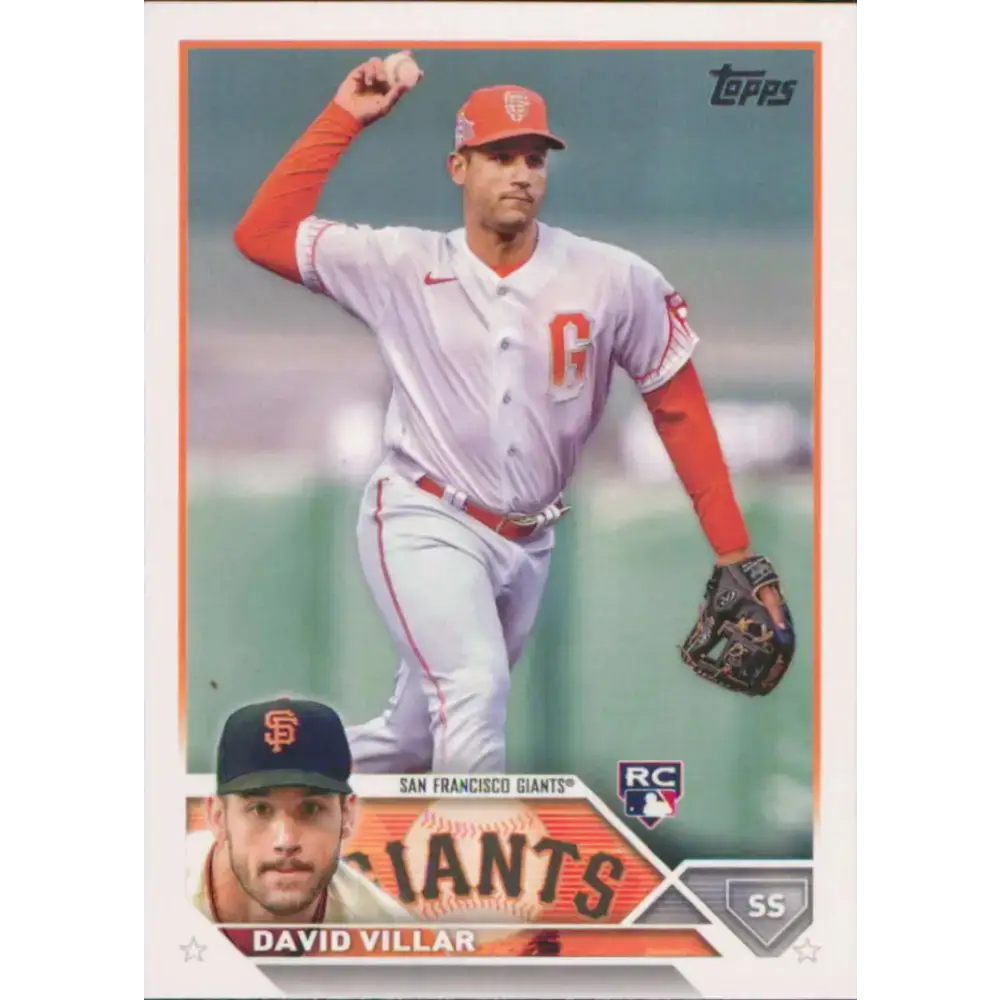 2023 Topps #277 David Villar NM-MT RC Rookie San Francisco Giants Baseball Card - Baseball Card Single