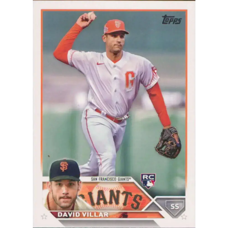 2023 Topps #277 David Villar NM-MT RC Rookie San Francisco Giants Baseball Card - Baseball Card Single