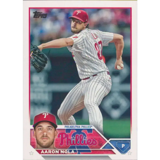 2023 Topps #278 Aaron Nola NM-MT Philadelphia Phillies Baseball Card - Baseball Card Single