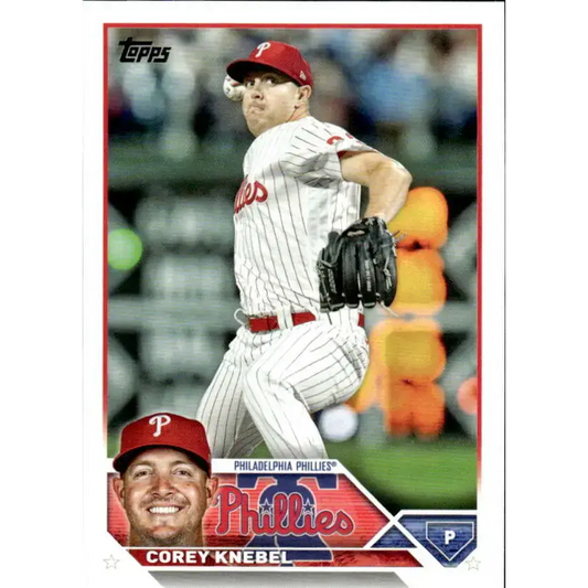 2023 Topps #28 Corey Knebel NM-MT Philadelphia Phillies Baseball Card - Baseball Card Single