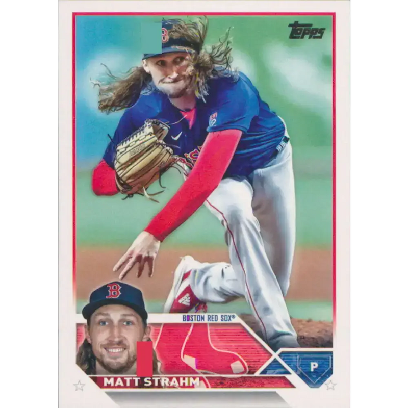 2023 Topps #283 Matt Strahm NM-MT Boston Red Sox Baseball Card - Baseball Card Single