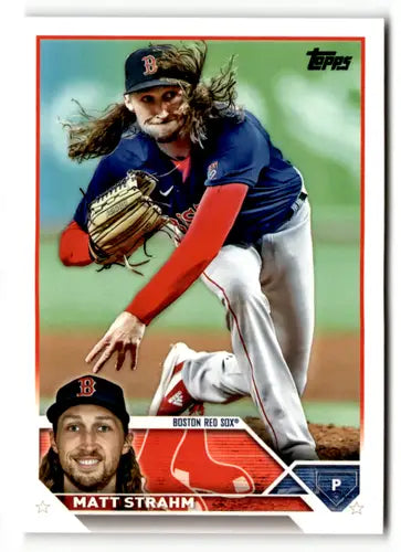 2023 Topps #283 Matt Strahm NM-MT Red Sox ID:49630 - Baseball Card Single