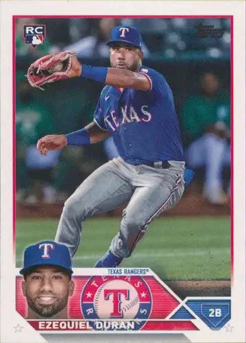 2023 Topps Ezequiel Duran NM-MT rookie baseball card with original gloss