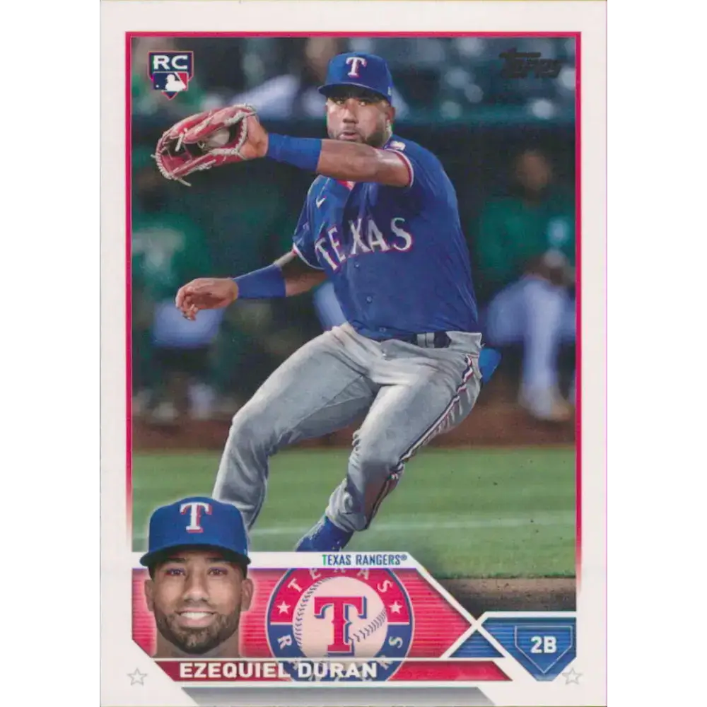 2023 Topps #286 Ezequiel Duran NM-MT RC Rookie Texas Rangers Baseball Card - Baseball Card Single