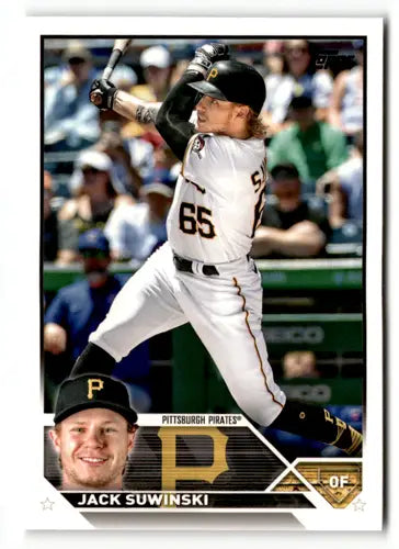 2023 Topps Jack Suwinski baseball card with original gloss Pirates ID 49650