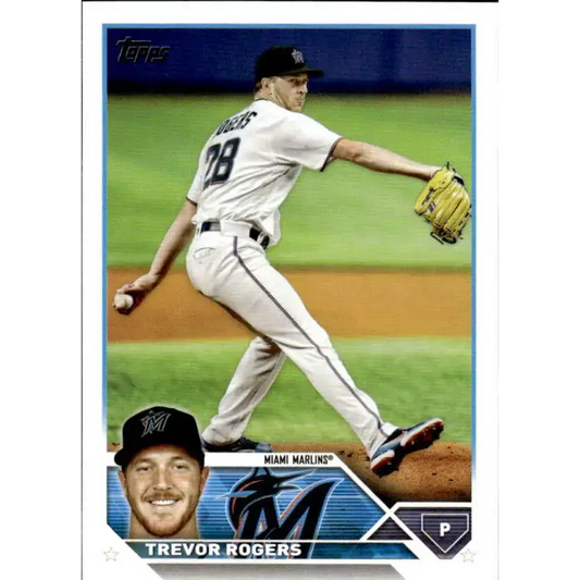 2023 Topps #29 Trevor Rogers NM-MT Miami Marlins Baseball Card - Baseball Card Single