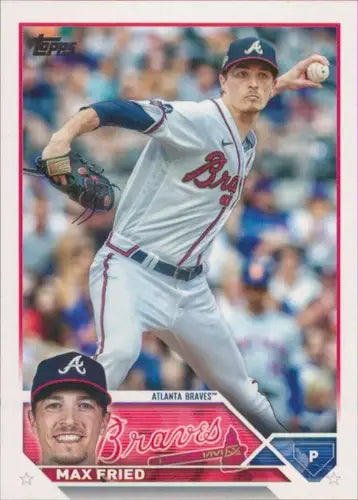 2023 Topps #290 Max Fried NM-MT Braves ID:50286 - Baseball Card Single