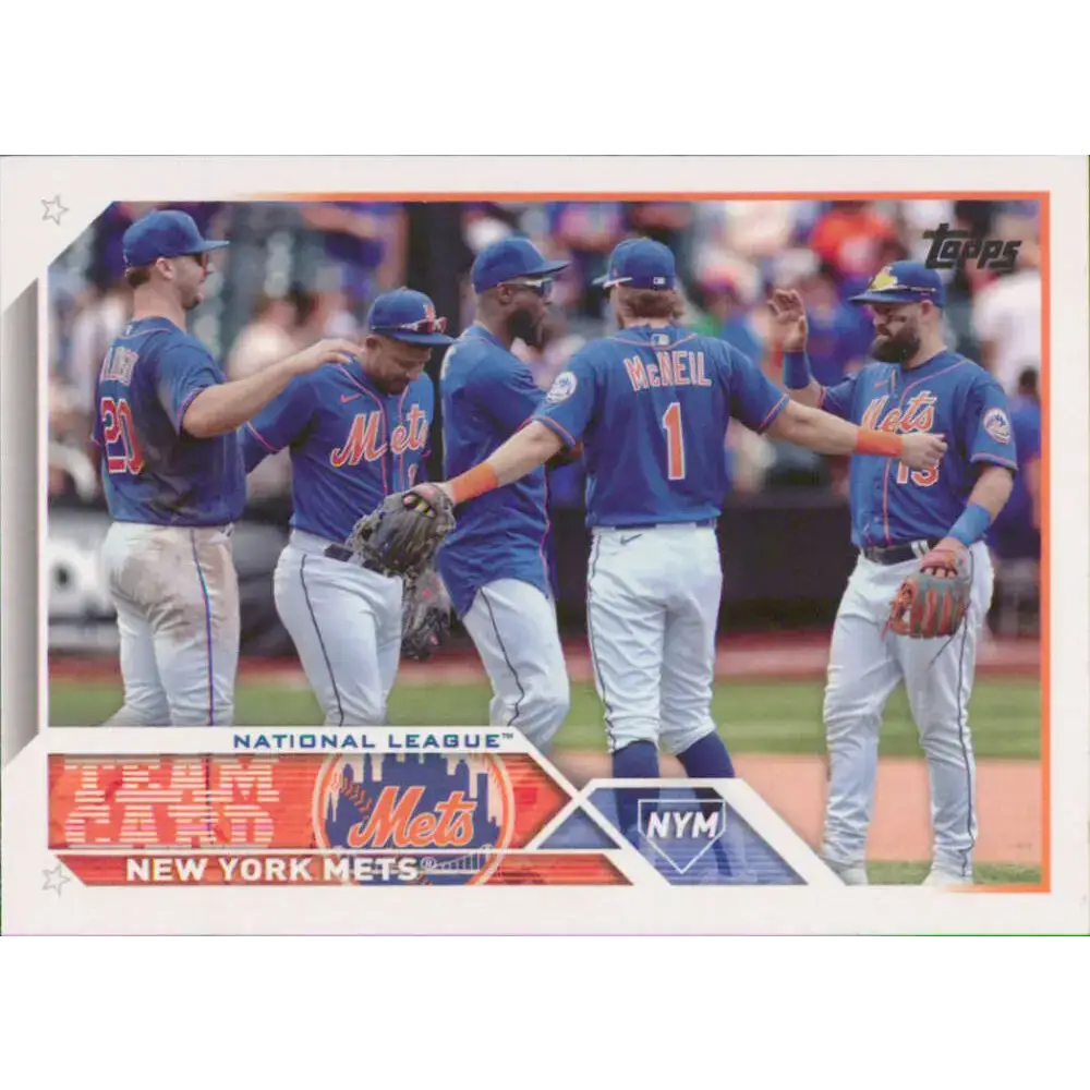 2023 Topps #291 New York Mets NM-MT Team Card Baseball Card - Baseball Card Single