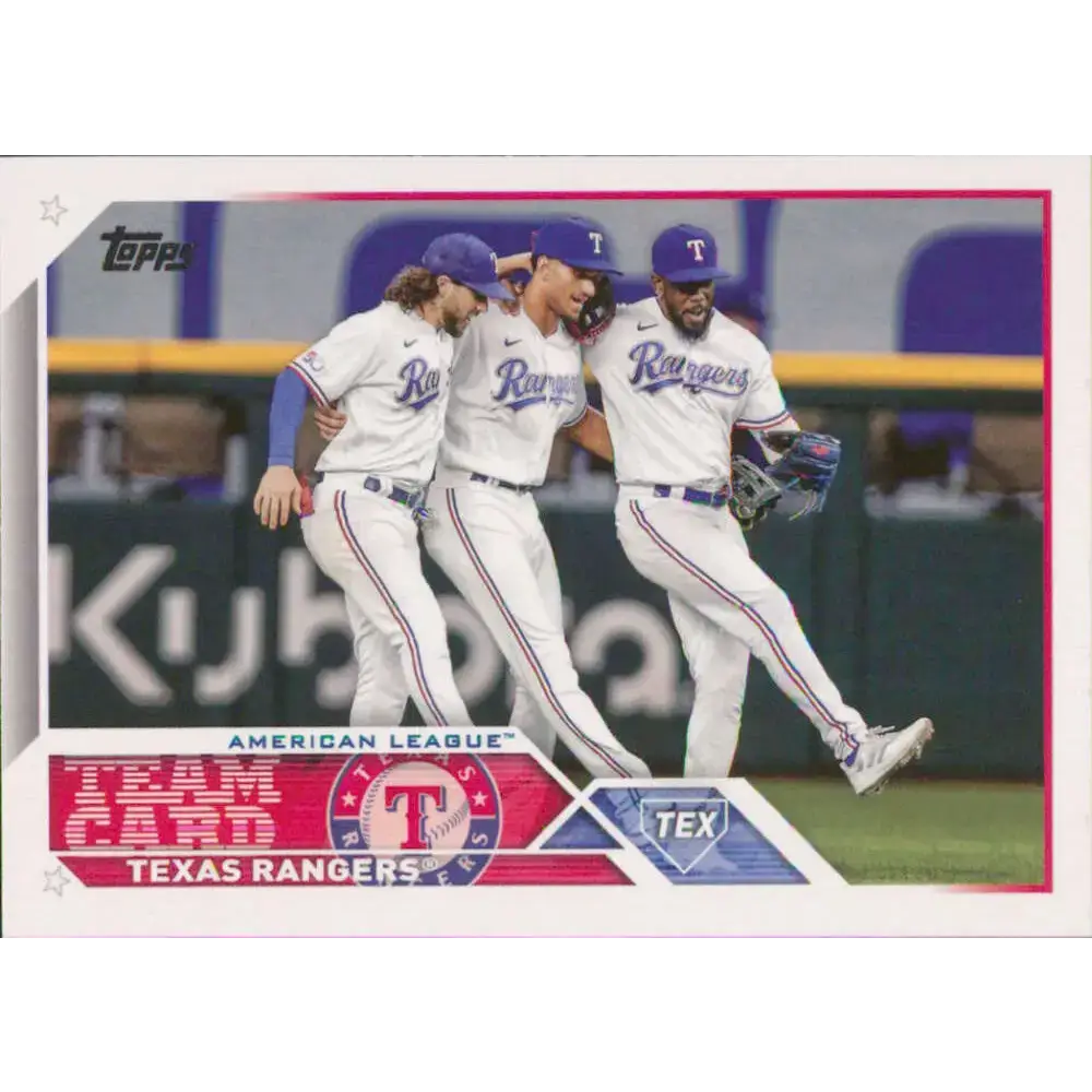 2023 Topps #292 Texas Rangers NM-MT Team Card Baseball Card - Baseball Card Single