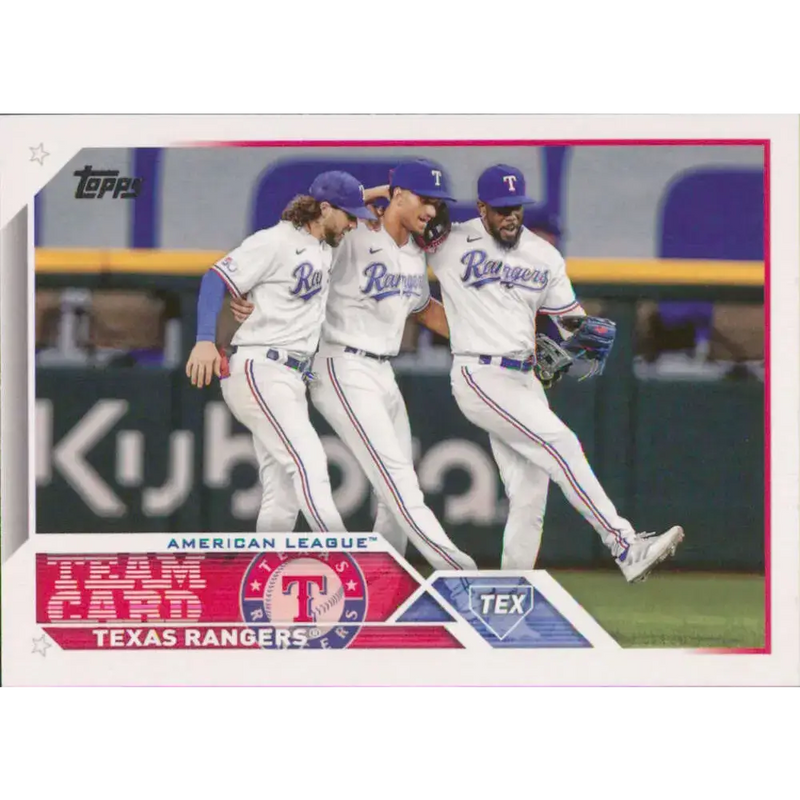 2023 Topps #292 Texas Rangers NM-MT Team Card Baseball Card - Baseball Card Single