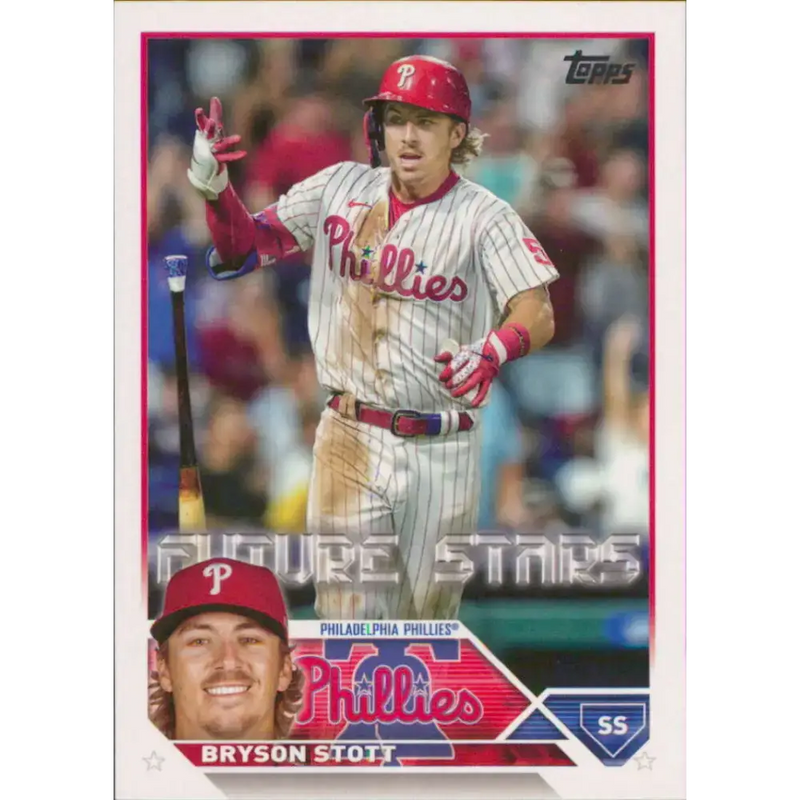 2023 Topps #295 Bryson Stott NM-MT Philadelphia Phillies Baseball Card - Baseball Card Single