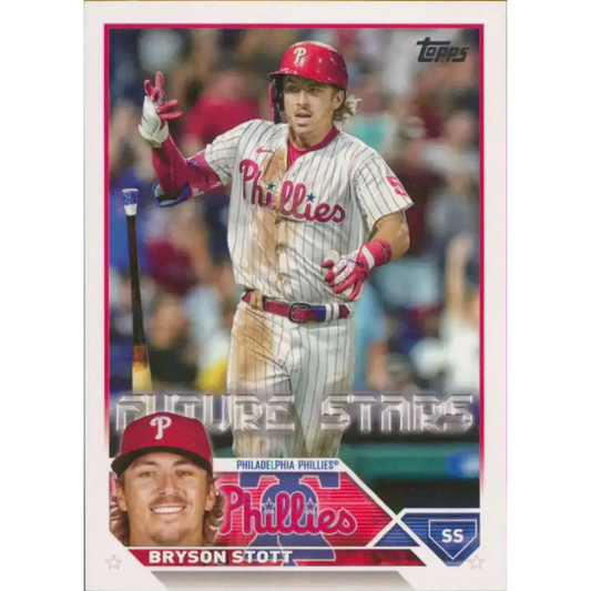 2023 Topps #295 Bryson Stott NM-MT Philadelphia Phillies Baseball Card - Baseball Card Single