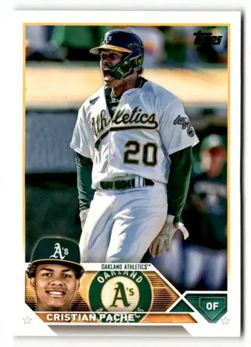 2023 Topps Cristian Pache baseball card with original gloss displayed in product number 50694