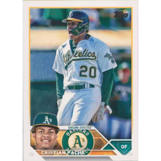2023 Topps #296 Cristian Pache NM-MT Oakland Athletics Baseball Card - Baseball Card Single
